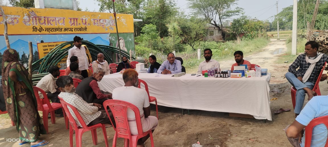 नि:शुल्क स्वास्थ्य शिविर में 174 का हुआ स्वास्थ्य परीक्षण