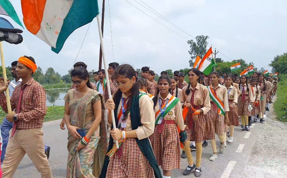 78th Independence Day was celebrated with enthusiasm by hoisting the flag.