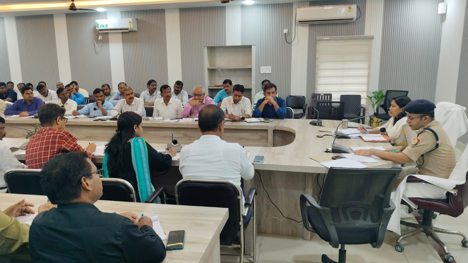 DM and SP held meeting regarding police recruitment exam