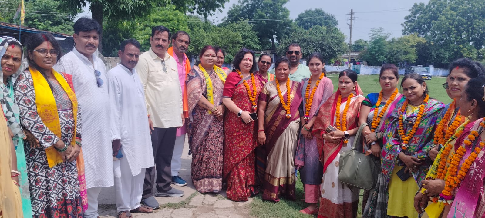 Newly appointed office bearers welcomed in Mahila Morcha of Namo Namo Kranti Foundation