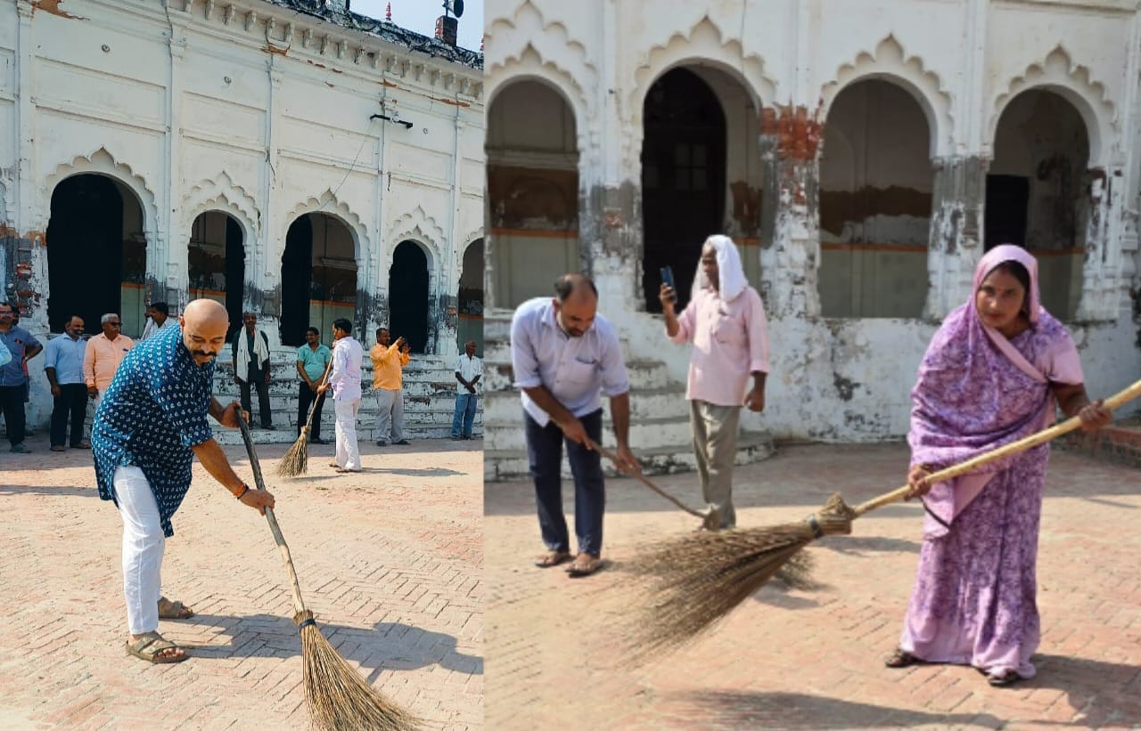 Cleanliness campaign launched in Shivgarh on the birth anniversary of Gandhi and Shastri