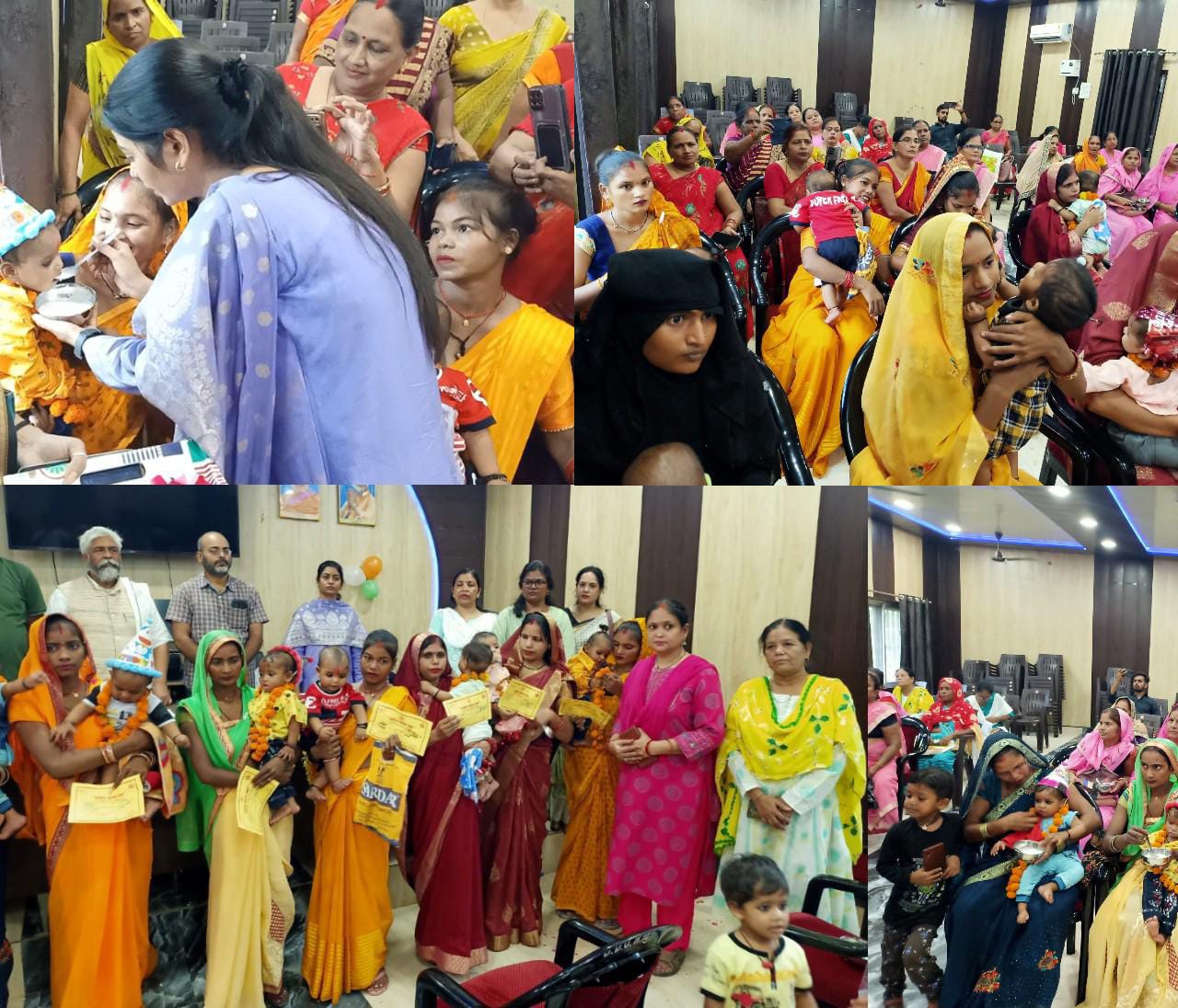 Annaprashan ceremony was organized in the Haidergarh Block Auditorium under the Child Development Project.